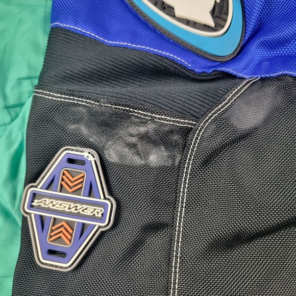 Answer Racing Edge Dirtbike Supercross Motocross Riding Pant Size 34 Blue Black - Picture 9 of 13